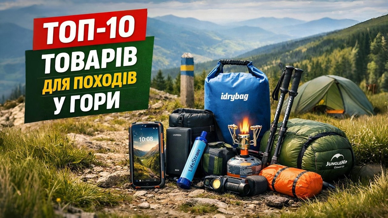 🏔Топ-10 товарів для походу в гори 2026 | Автономність, тепло, світло та безпека🔥Рейтинг знахідок!