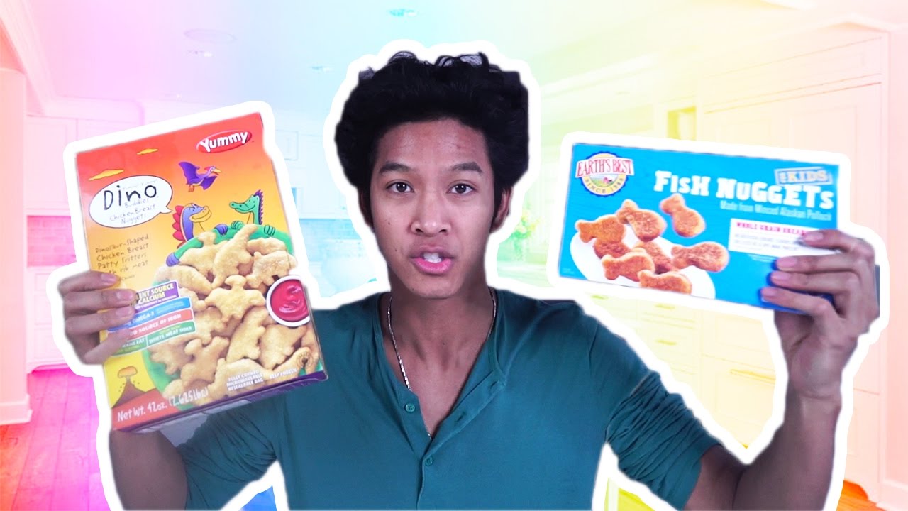 DINO NUGGETS VS   FISH NUGGETS!!!