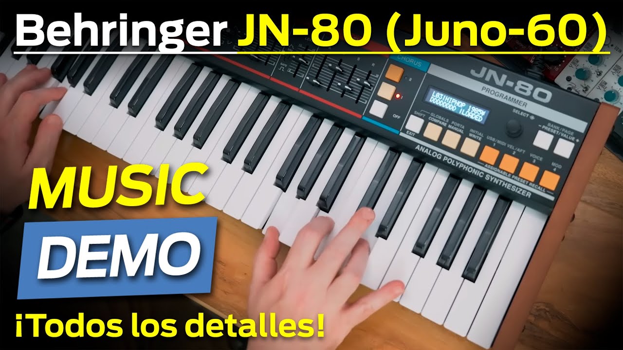 ¡NUEVO! BEHRINGER JN-80 por 569$ (versión Roland JUNO-60, sinte analógico) 🎹🔥
