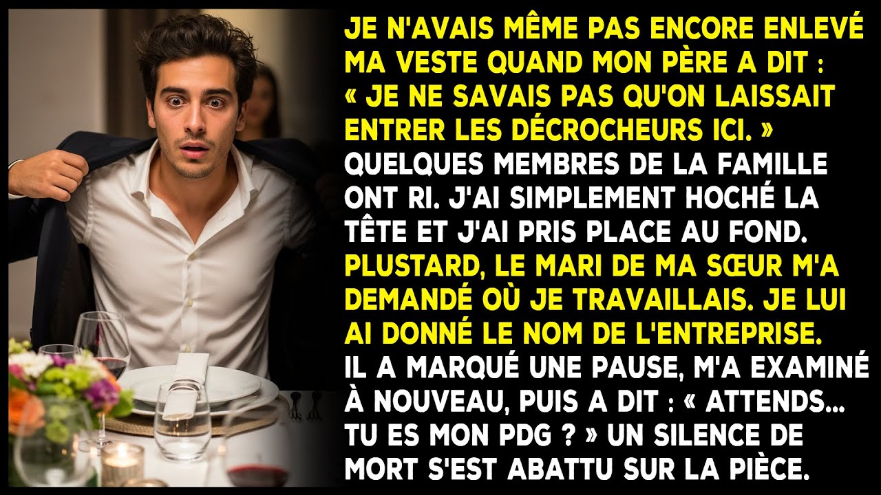 Mon père m'a lancé : « On laisse entrer les décrocheurs maintenant ? » dès mon arrivée.