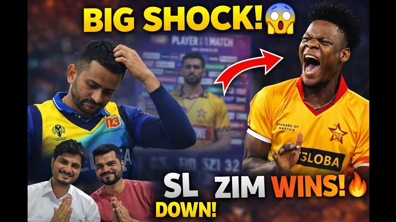 Big Upset! Zimbabwe ने Sri Lanka को 6 विकेट से हराया 😱 | T20 WC 2026 #shorts #t20 #worldcup #sky