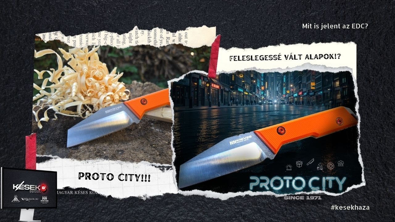 NN-Knives - Proto City. Proto finomra hangolva. #edc #bushcraft #survival #outdoor #hiking