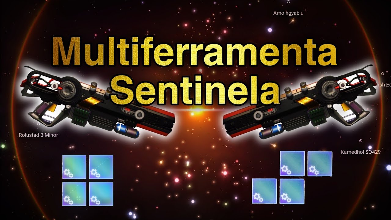 🔫2 Multiferramentas Sentinelas 4 slots supercarregados juntos 🟦⚡