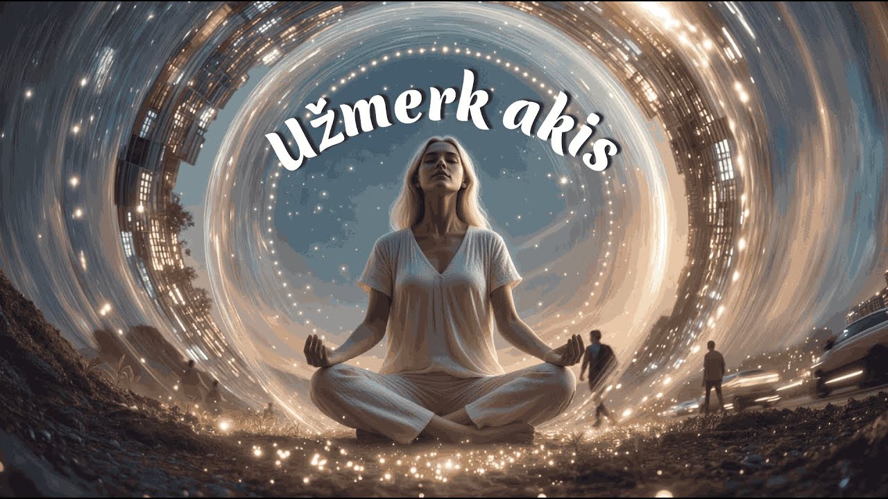 ⟪ Užmerk akis ⟫ 🍃🎧 Pabėk nuo chaoso su daina - meditacija 🍃🎧