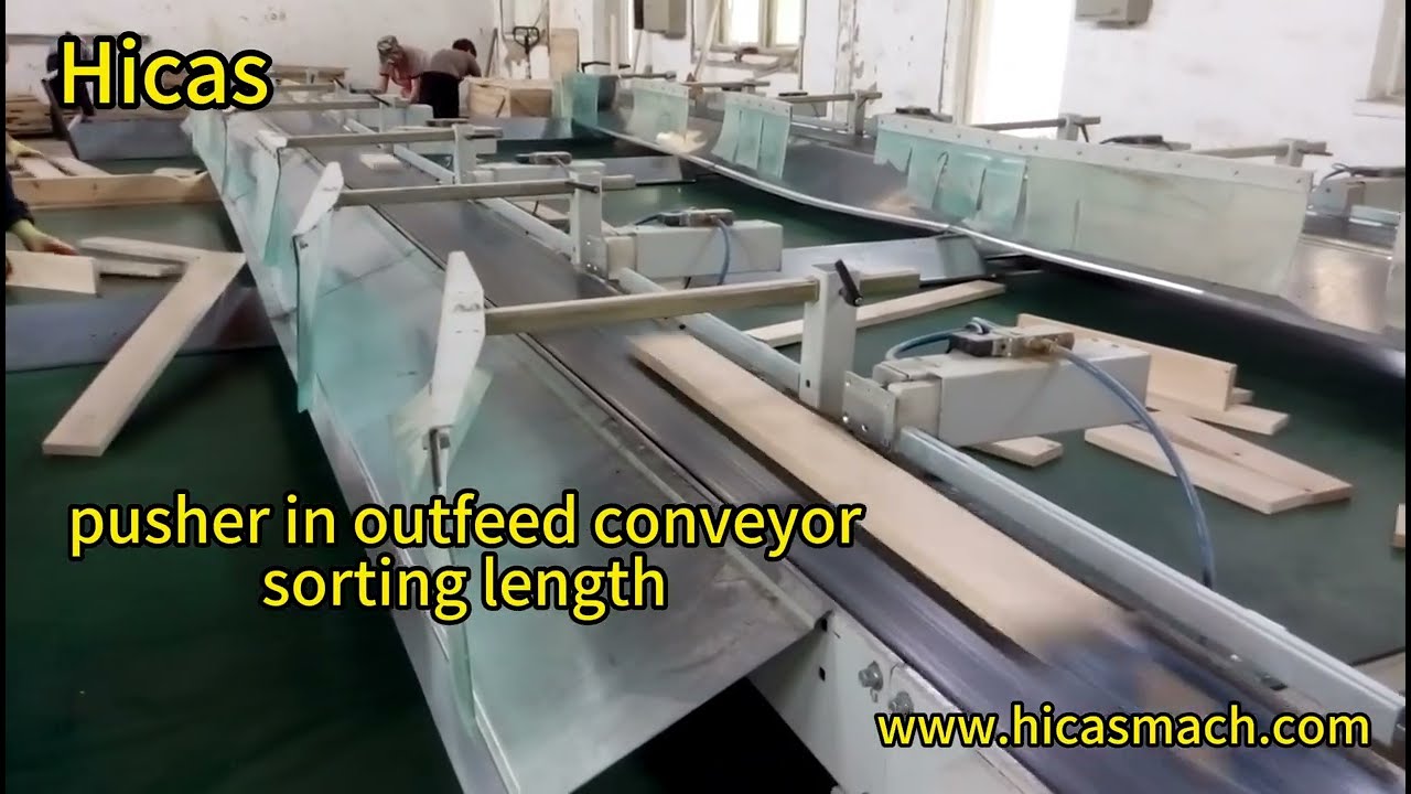 Hicas optimizing cross cut saw with automatic scanner