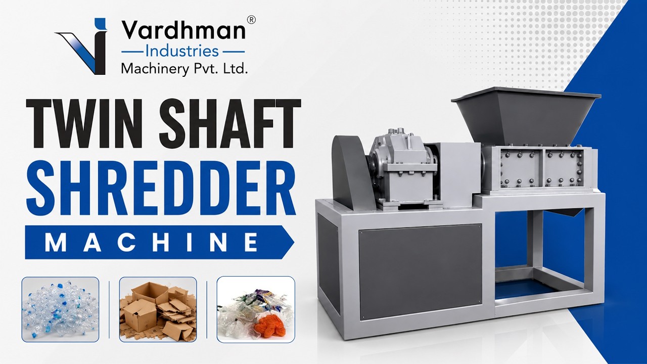 Twin Shaft Shredder Machine | Vardhman Industries