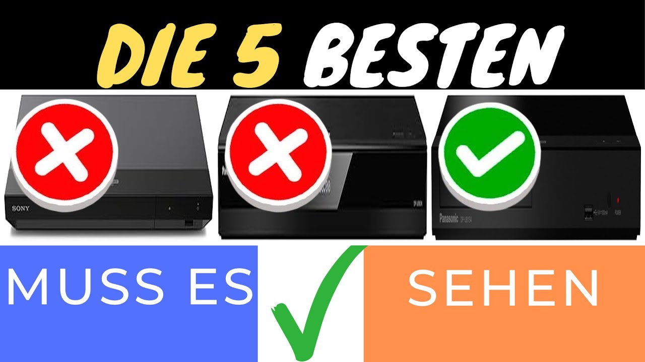 DIE 3 BESTEN 4K BLU-RAY PLAYER 2025 🎥🔥 | FINDE DEINEN PERFEKTEN PLAYER!