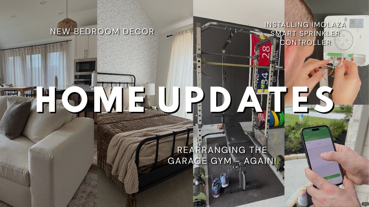 HOME UPDATES | New Irrigation System - Smart Lawn Sprinkler Controller | Garage Gym Refresh