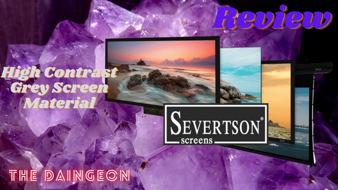 Severtson Screens High Contrast Grey Screen Material using BenQ X3000i 4K Gaming Projector