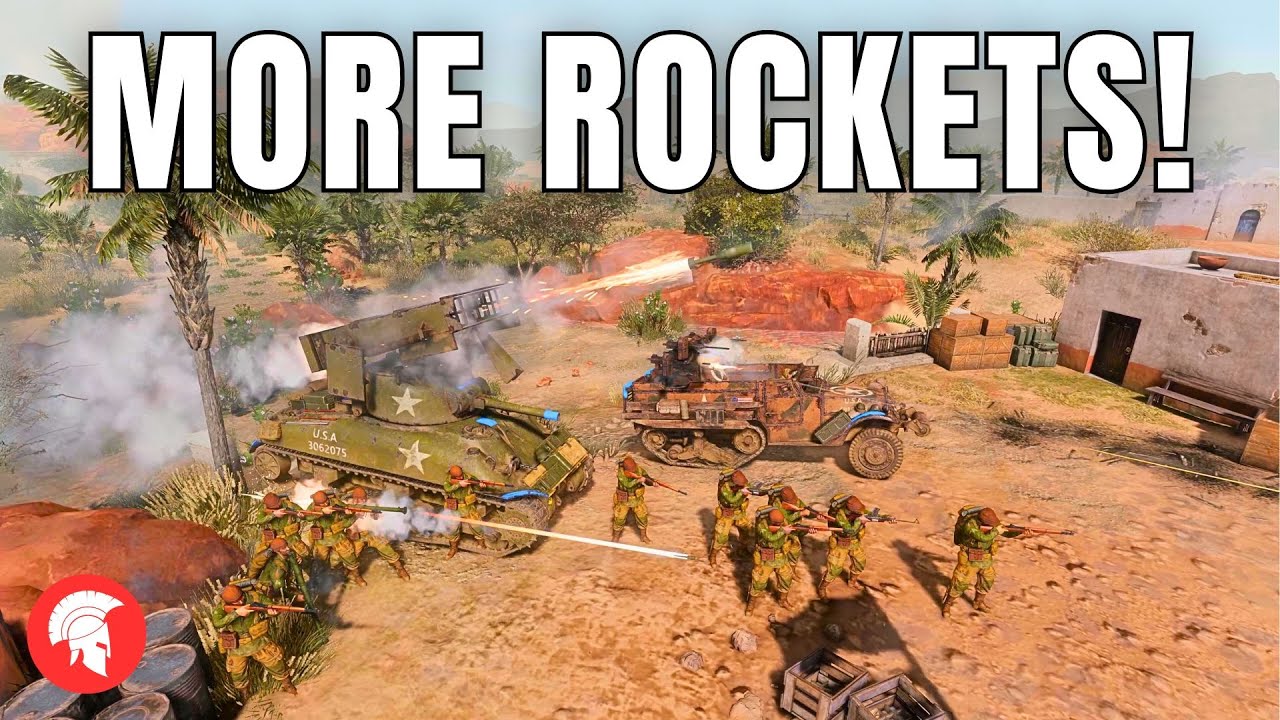 Company of Heroes 3 - MORE ROCKETS! - US Forces Gameplay - 4vs4 Multiplayer - No Commentary