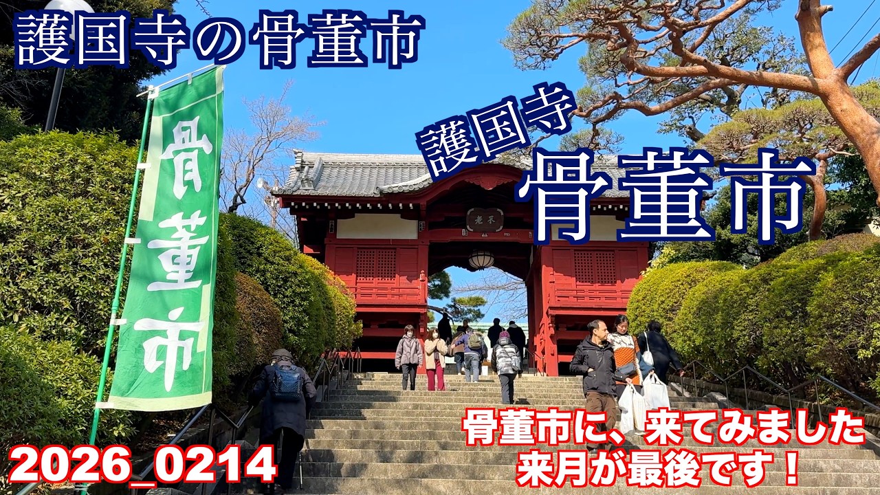 護国寺の骨董市に、行きました。