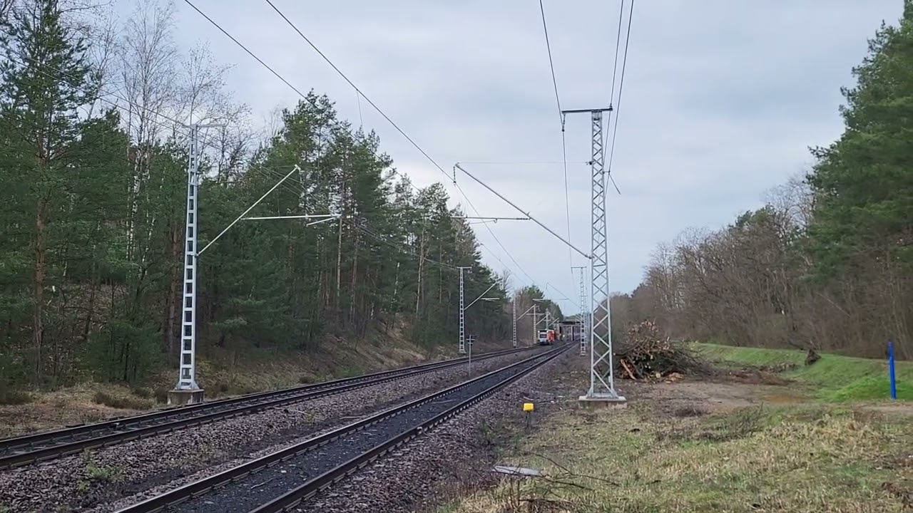 Gleisrückmaschine (LEAG)bei Spreewitz