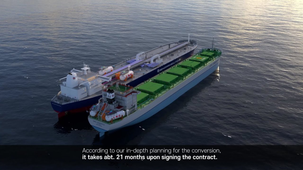 LNG  dual fuel propulsion conversion work