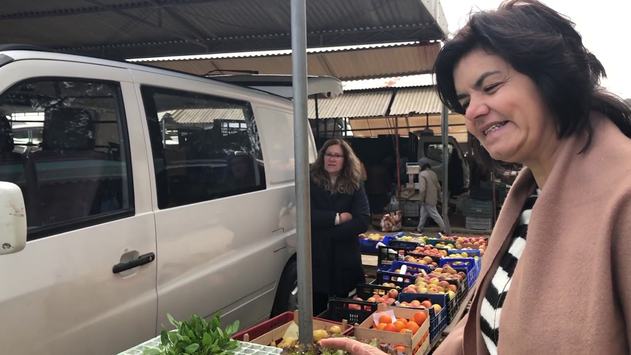 EUROPEAN FARMERS MARKET! Exploring Mercado Santana in Portugal and eating ROCK SOUP