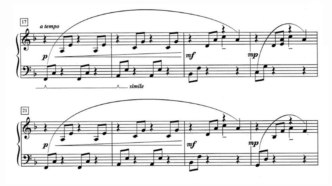 Robert D.Vandall Prelude no.4 (score video)