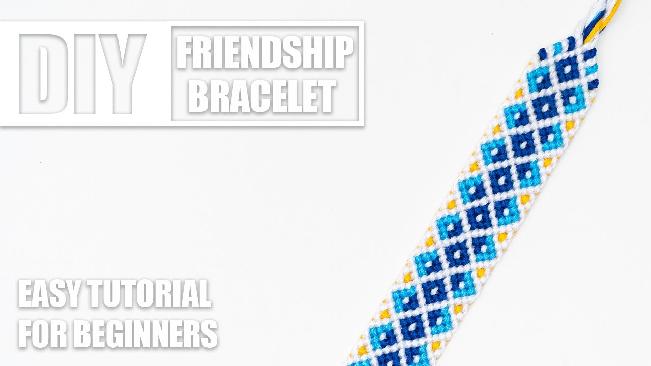 Diamonds Dots Lines Macrame Friendship Bracelets | Easy Tutorial for Beginners