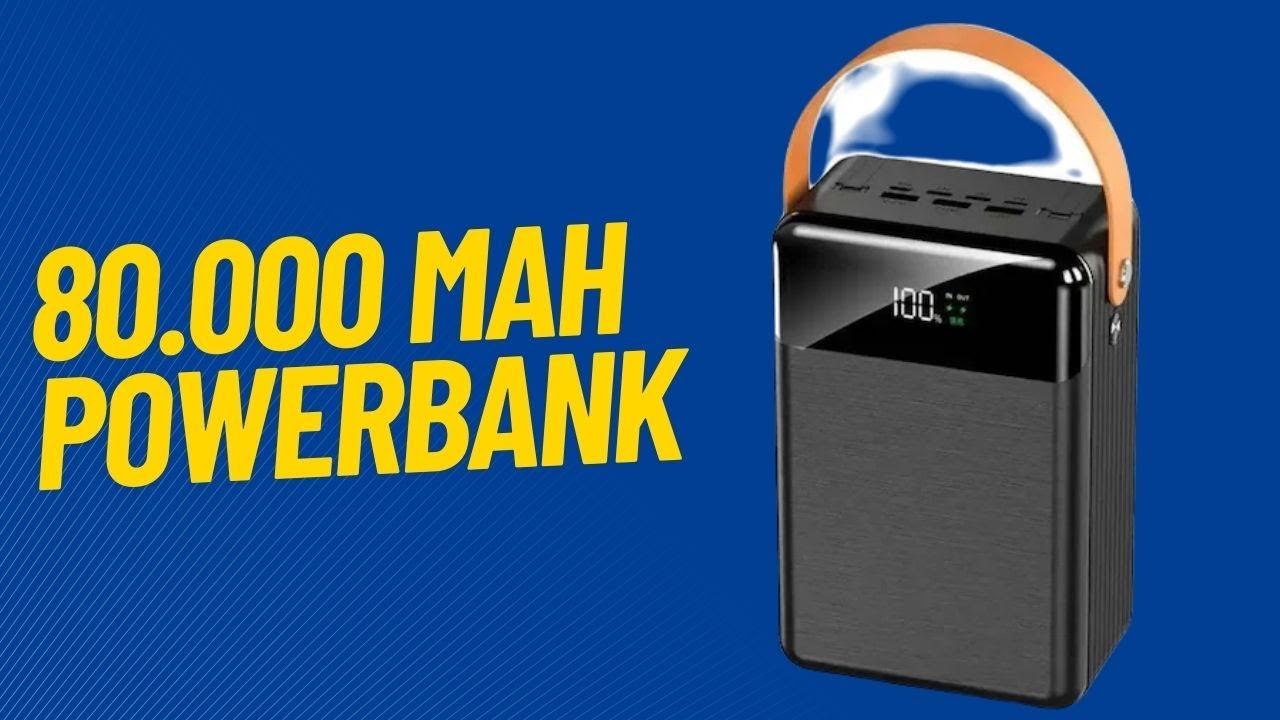 80000 MAH POWERBANK İNCELEMESİ | Yüksek Kapasiteli 80.000 Mah Taşınabilir Led Işıklı Powerbank