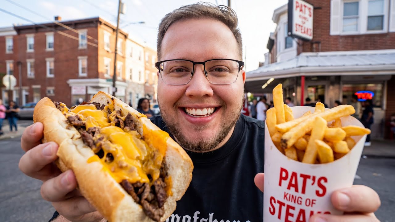 PROVANDO COMIDA DE RUA NOS ESTADOS UNIDOS | Philly Cheesesteak na Philadelphia