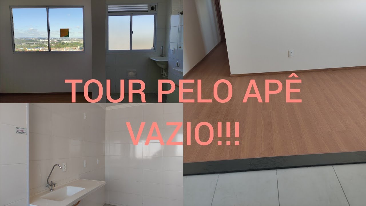 TOUR PELO NOSSO APÊ VAZIO APARTAMENTO COM ELEVADOR - MRV 🙏😍❤️