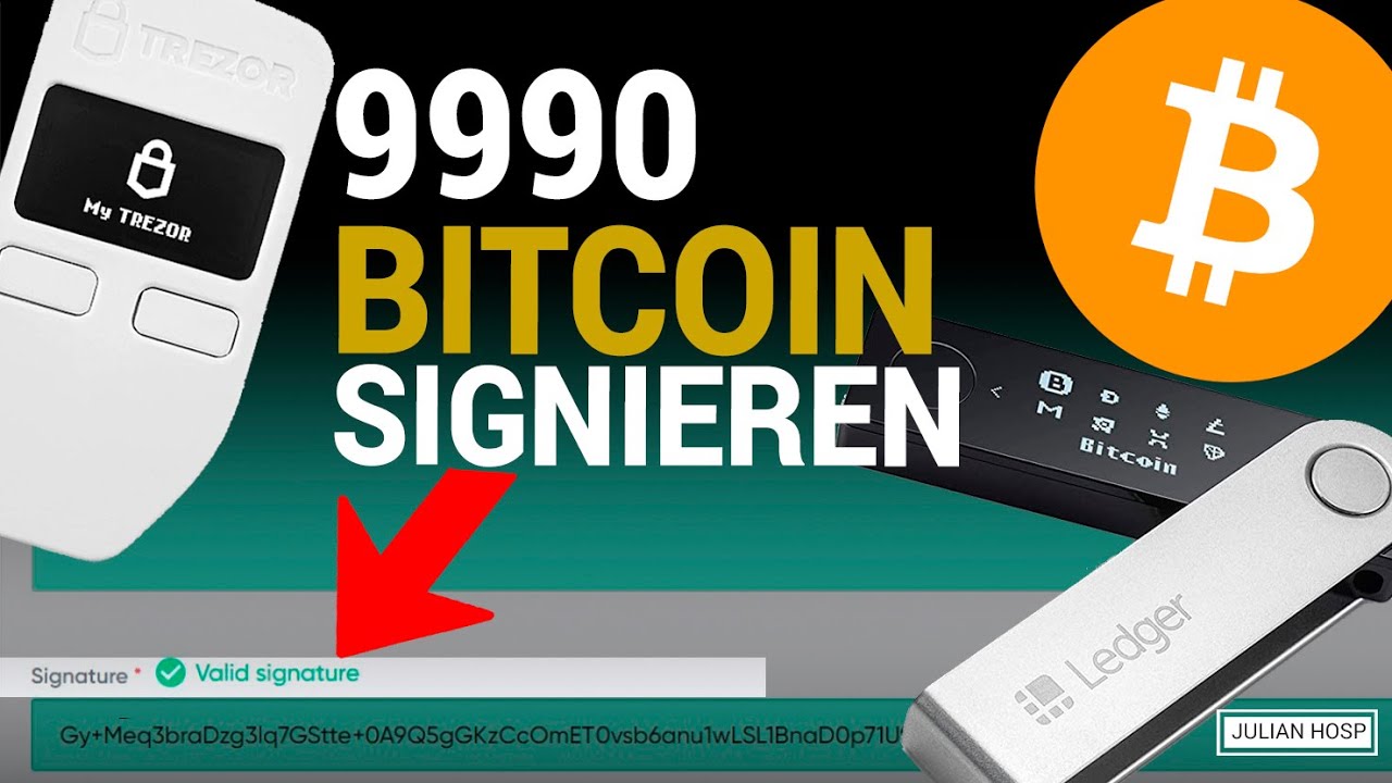 Bitcoin Nachricht mit Ledger oder Trezor signieren