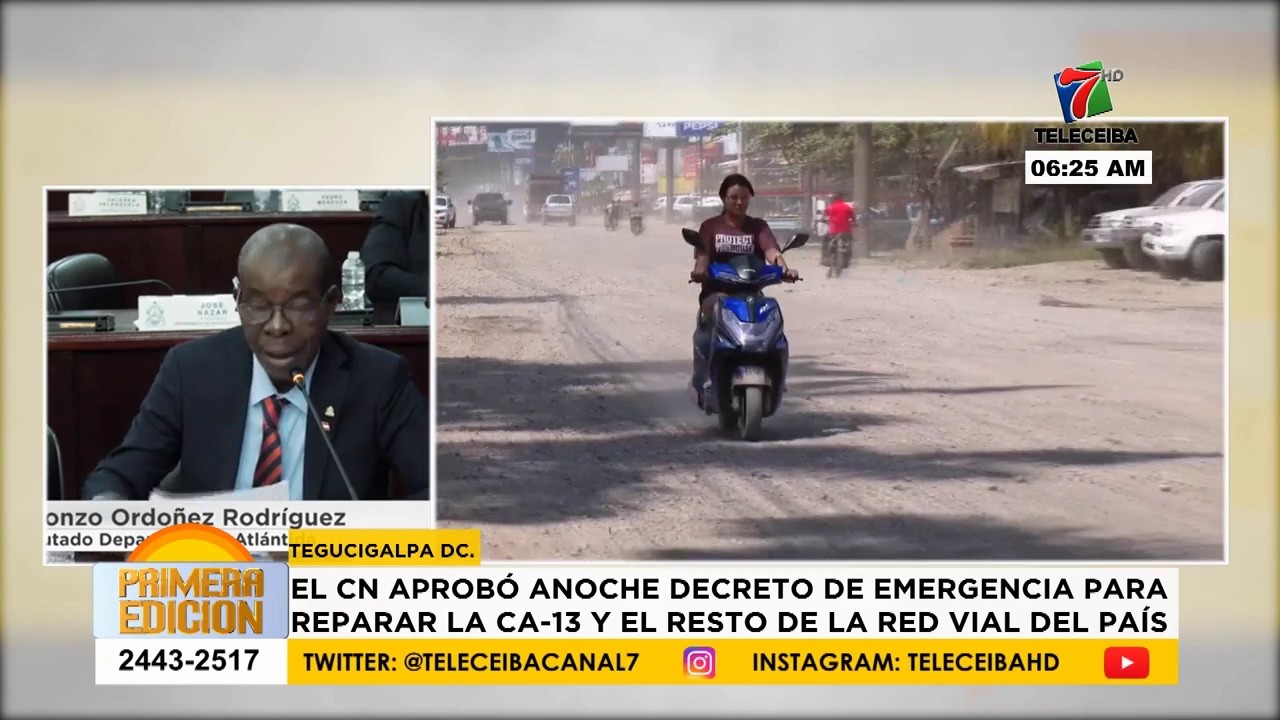 El CN aprobó decreto de emergencia para reparar la CA-13 y el resto de la red vial del país