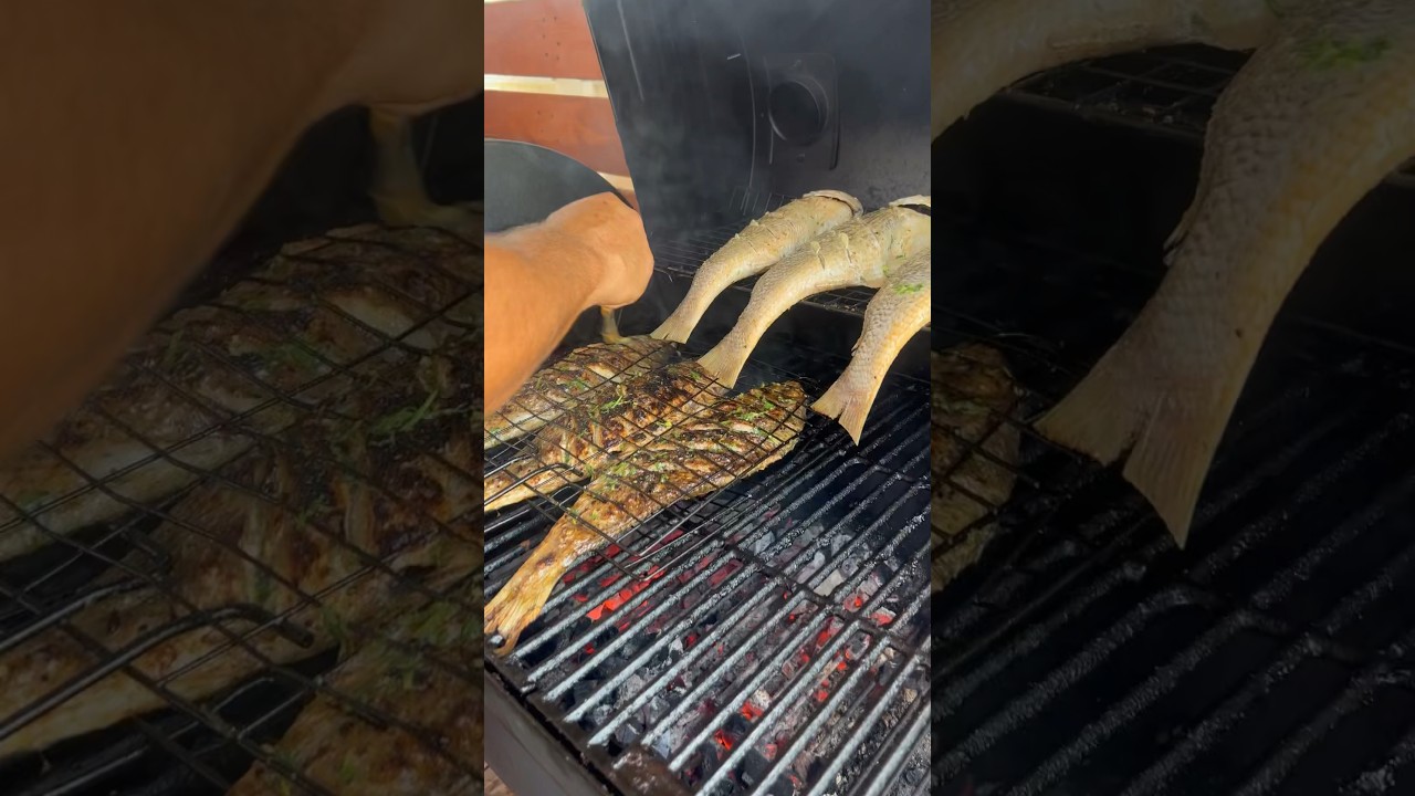Grilling Atlantic Croaker #fish #grill #grilling #food #foodlover