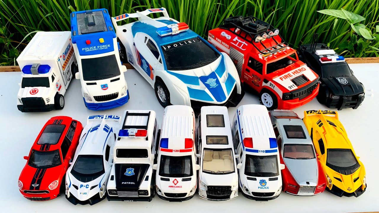 Mobil Mobilan Truk Oleng, Mobil Ambulan Emergency, Mobil Polisi, Mobil Damkar, Mobil Balap #3098