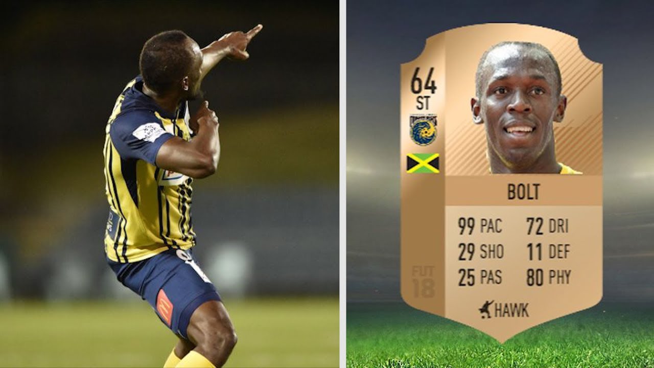Usain Bolt scores two goals. He must be in FIFA 19