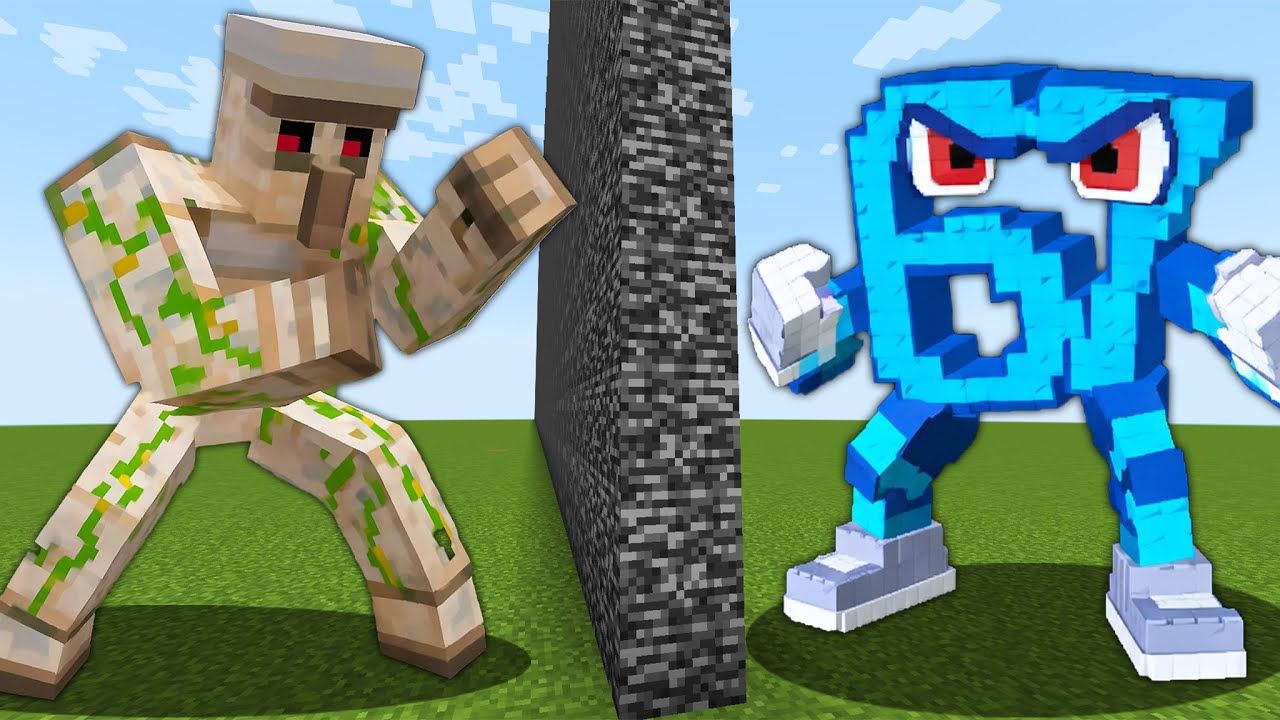 New Brainrots vs. Mutant Golems in Minecraft