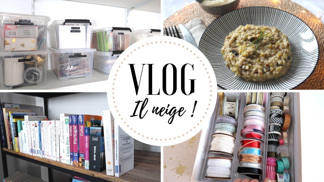VLOG - Organisation du matériel DIY, risotto de saison et lectures du moment