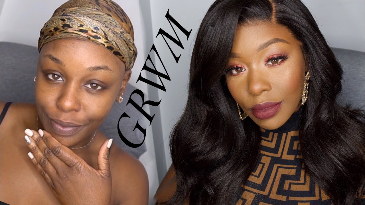 GRWM Offical Holiday Berry Beat JackieAinaXABH Easy Glam & Glueless 360 Yaki Straight Wig Wowafrican