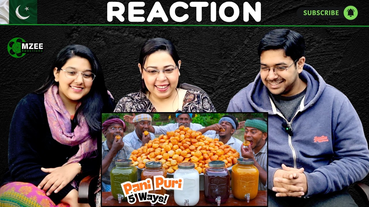 Exploring Five Unique Flavors of Traditional Pani Puri - Cooking in village | Reaction!