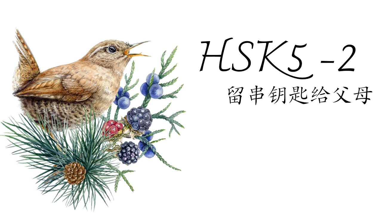 (2.0) HSK5-2: 留串钥匙给父母/Để chìa khóa cho ba mẹ/ GT tiêu chuẩn HSK5