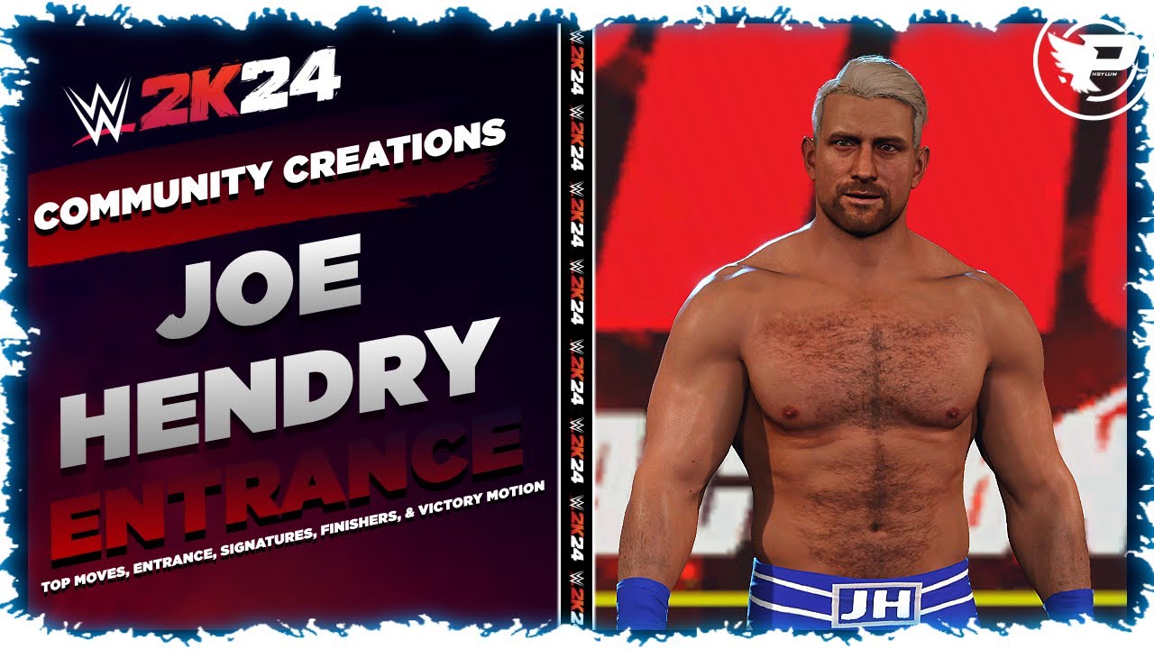 SAY HIS NAME & HE APPEARS! Joe Hendry WWE 2K24 Entrance, Top Moves, Signatures, Finishers & Victory