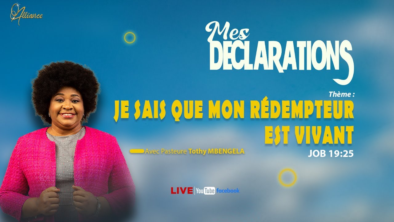 MES DECLARATIONS | DECEMBRE 2025 | Pasteure Tothy MBENGELA