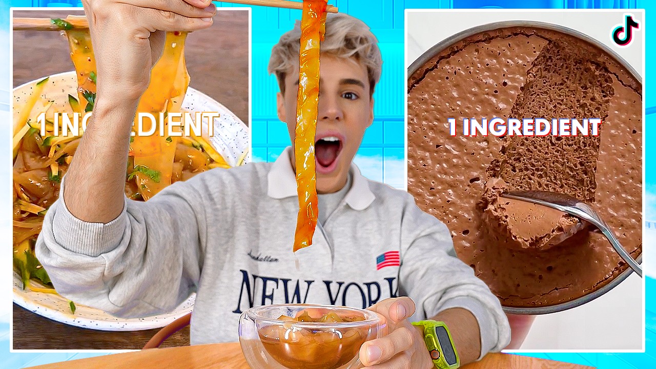 Тестирование TikTok Viral 1: рецепты и кулинарные лайфхаки, состоящие только из ингредиентов