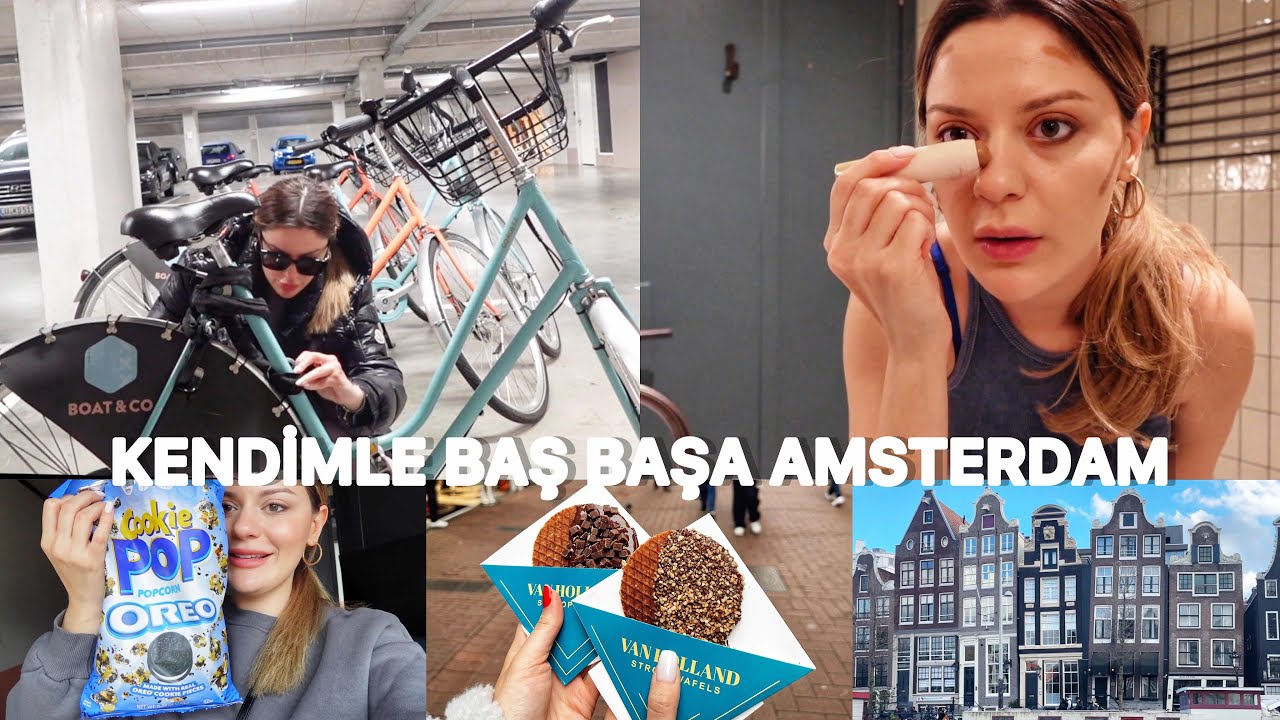 TEK BAŞIMA AMSTERDAM’A GELDİM | SOKAKLAR OT KOKUYOR 😧 #MELYLOG