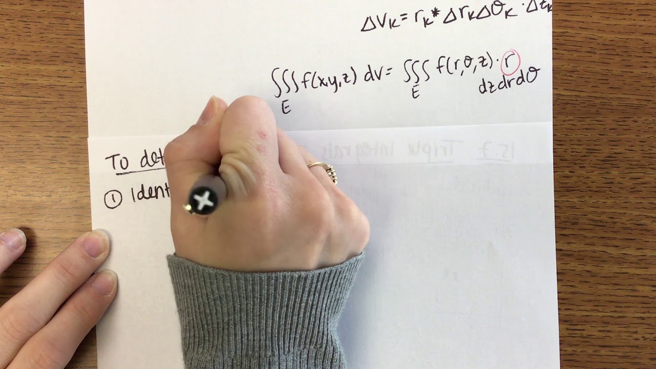 15.7: Triple Integrals in Cylindrical Coordinates