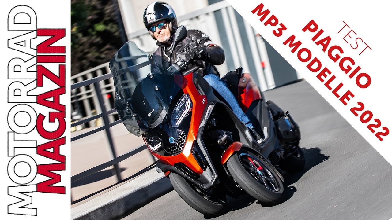 Test Piaggio MP3 Modelle 2022 – MP3 400 HPE und MP3 530 HPE – Roller mit Rückfahrkamera!