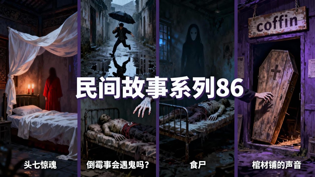 民间故事系列 86 #头七惊魂 #人倒霉时会遇鬼吗？ #食尸 #棺材里的声音 #民间故事