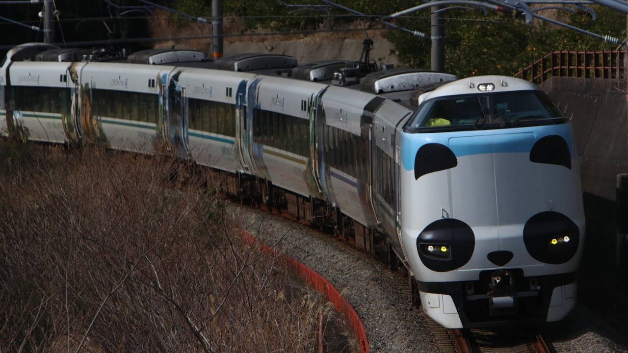 JR西日本 紀勢本線(きのくに線) 287系(パンダくろしお)・283系(オーシャンアロー)・289系 通過集 道成寺－和佐