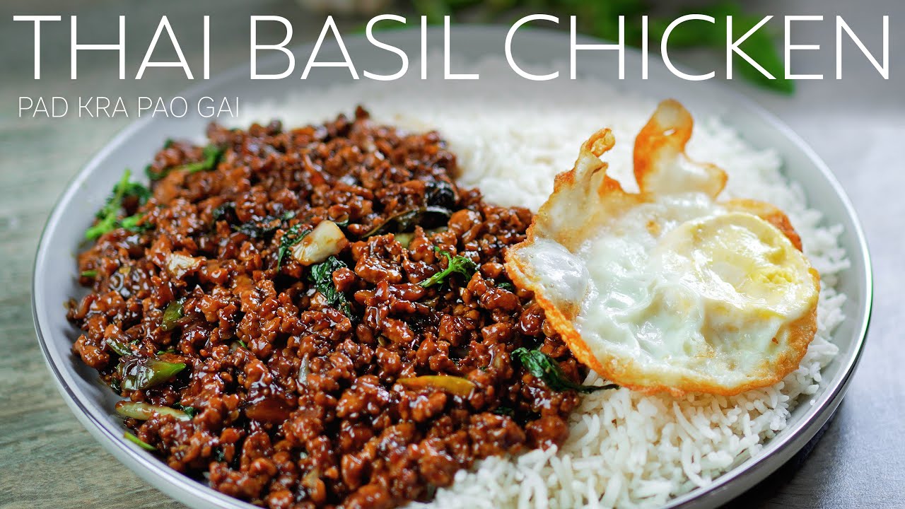 Thai Basil Chicken Recipe | Bicapaw | Pad Kra Pao Gai | ผัดกระเพราไก่ | Bangkok Street Food