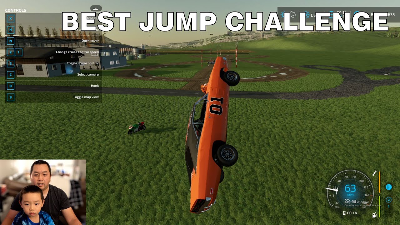 Vehicle Jumping Challenge | Farming Simulator 22