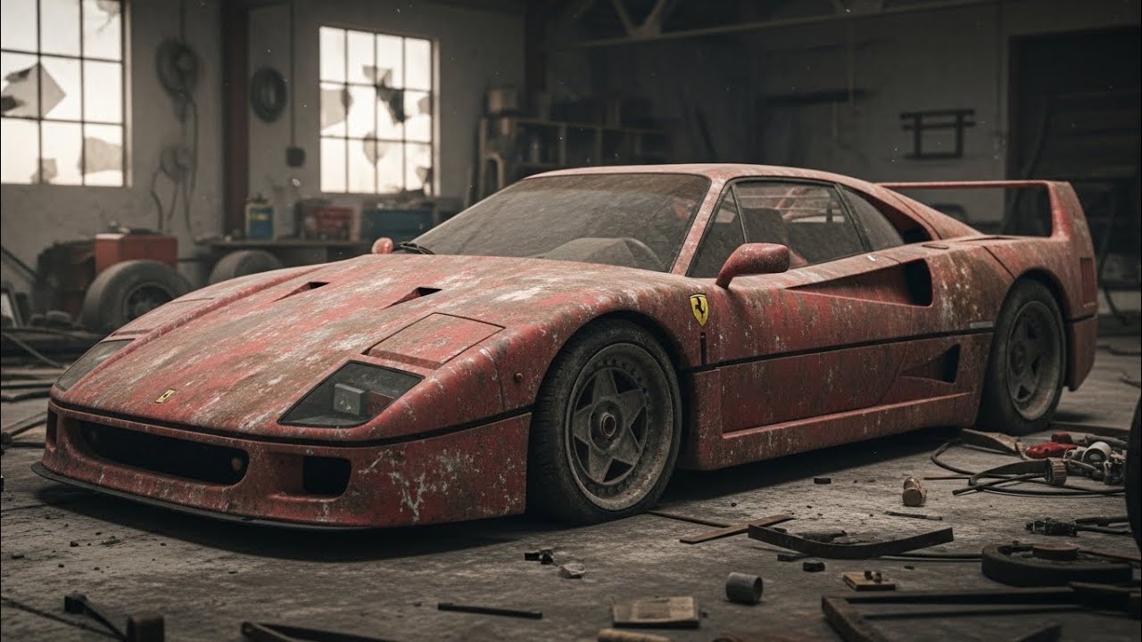 ASMR Car Restoration! Ferrari F40 (1987) Full Restoration from Rusted State to Looking New