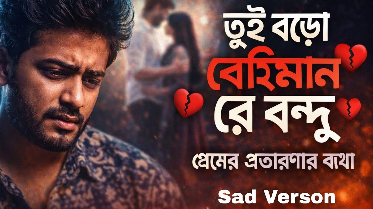 তুই বড়ো বেইমান | Acoustic / Soft Version | Bangla Sad Song