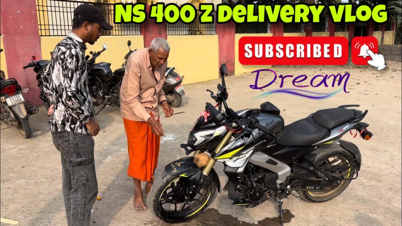 finally new dream bike le hi liya // ns 400z delivery vlog 🥰💓