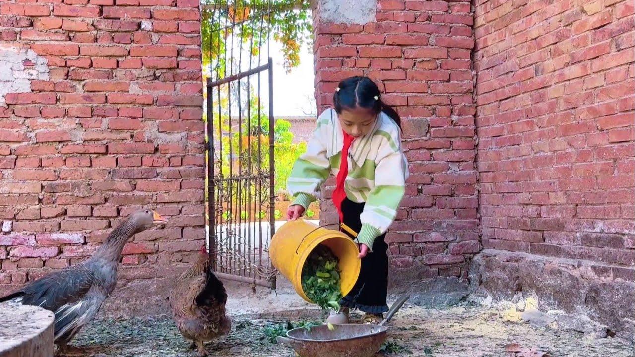 农村孩子早当家，放假在家做了啥？自己动手丰衣足食