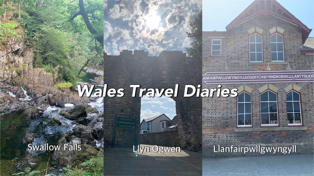 Travel in Wales UK 🏴󠁧󠁢󠁷󠁬󠁳󠁿 Swallow Falls, Llyn Ogwen, Llanfairpwllgwyngyll & traditional Welsh Food