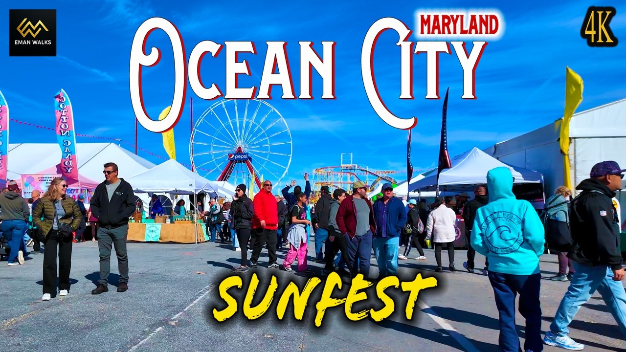 Ocean City Maryland Sunfest | 4K Walking Tour