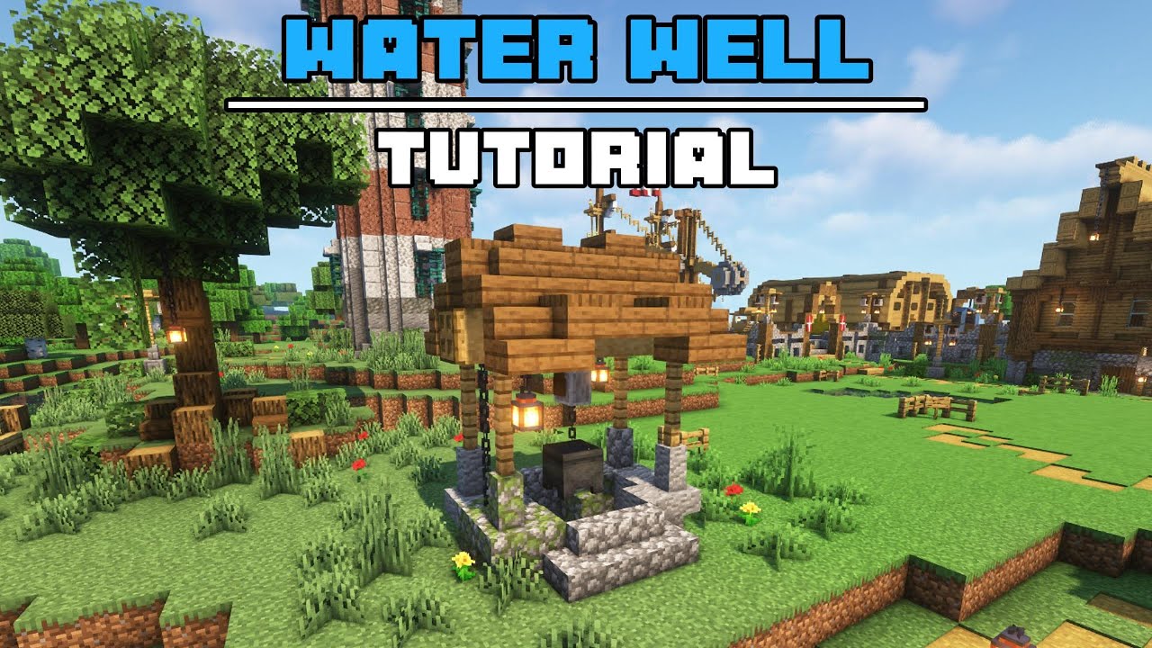 How To Build An Easy Water Well | Minecraft Tutorial